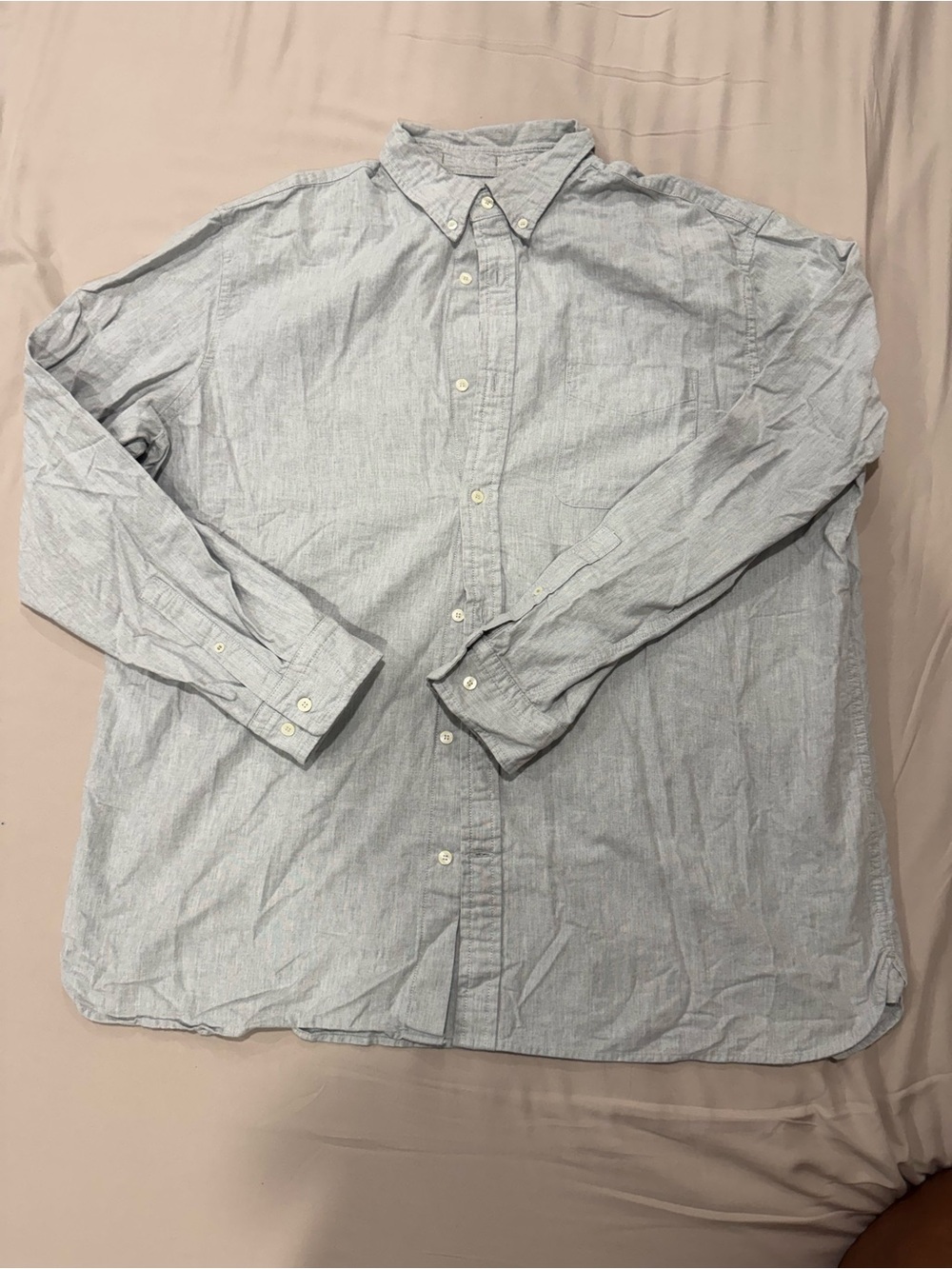 Banana Republic Light gray Men's Button-Down Shirt